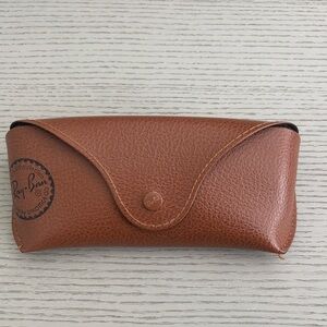 Ray-Ban Brown Leather Eyewear Case
